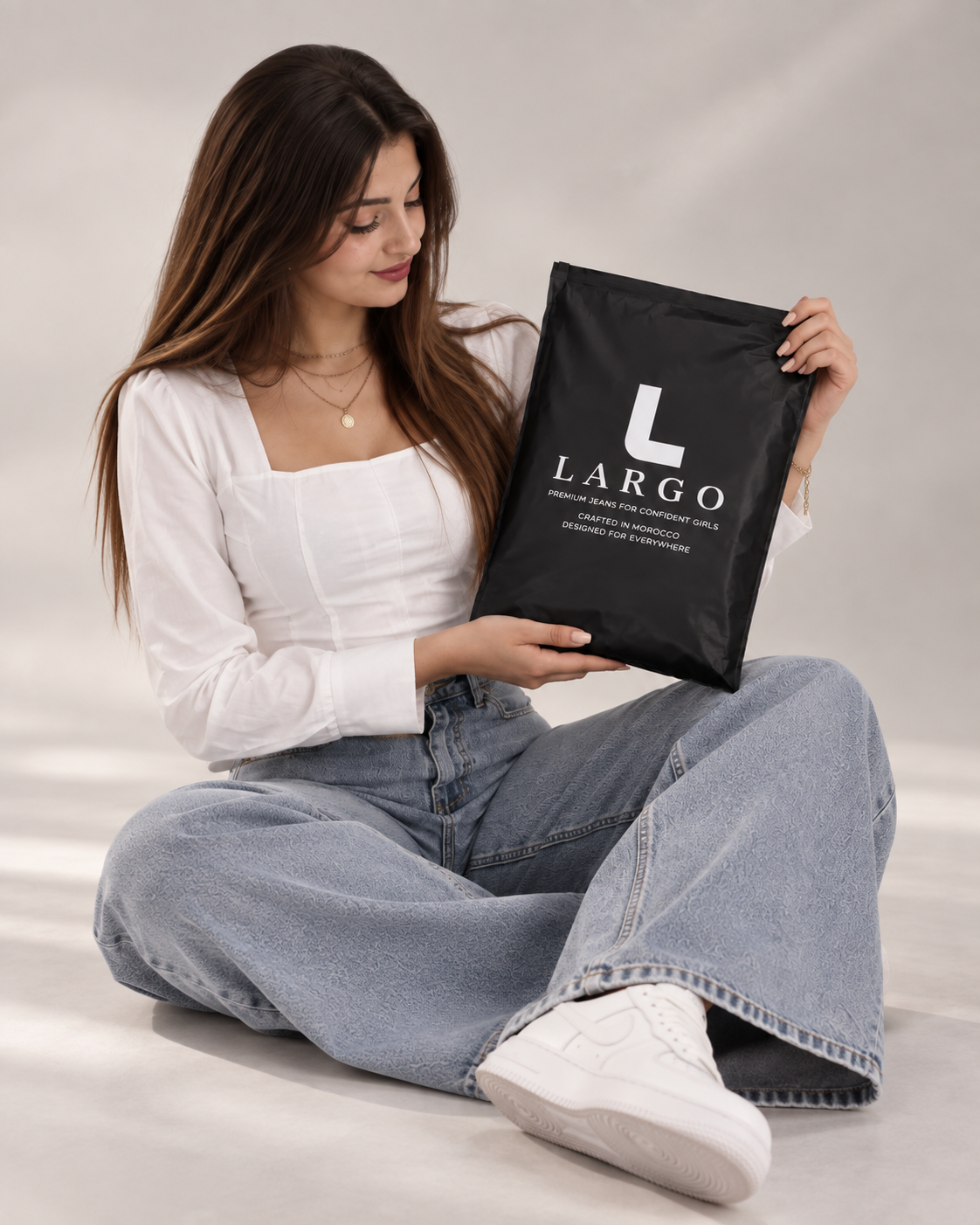 LARGO — silhouette wide leg, coupe et tombé du jean