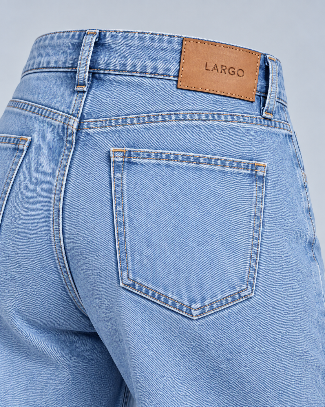 Light Blue Wide Leg Casual Jeans - WDE 12