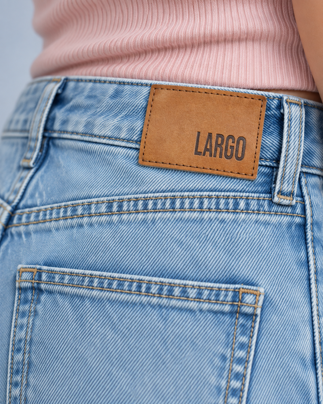 Light Blue Shadow wide leg jean - WDE 03