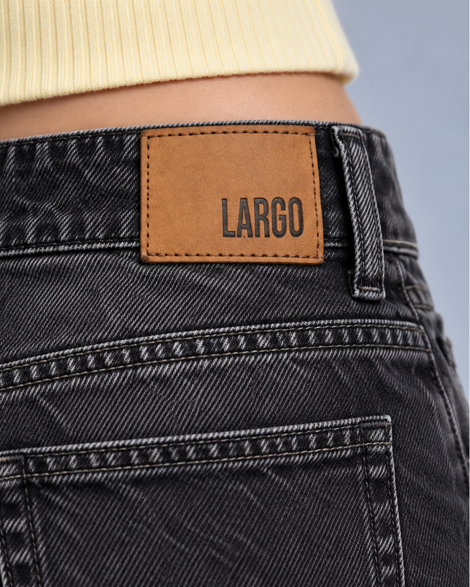 High Rise  Washed Black Jean -  WDE 06