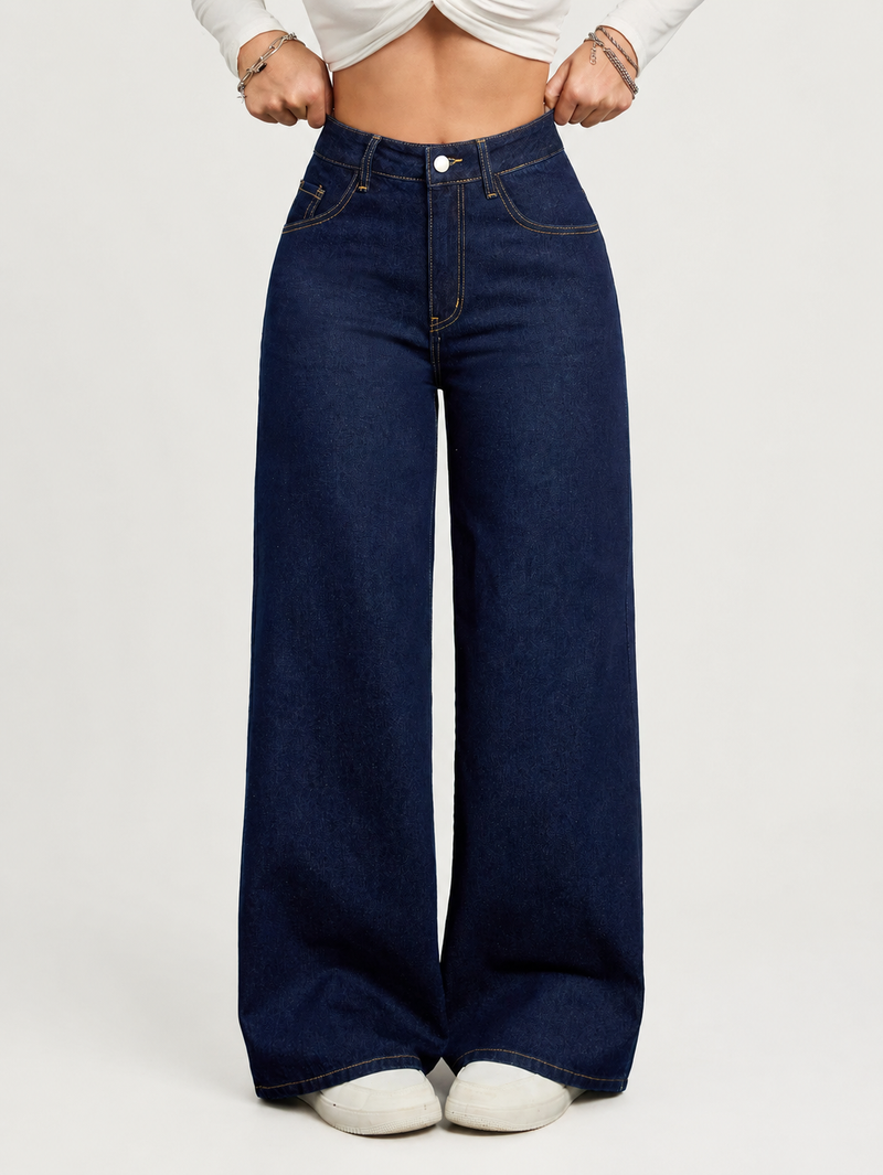 Casual Daily Denim Wide Leg jean - Indigo
