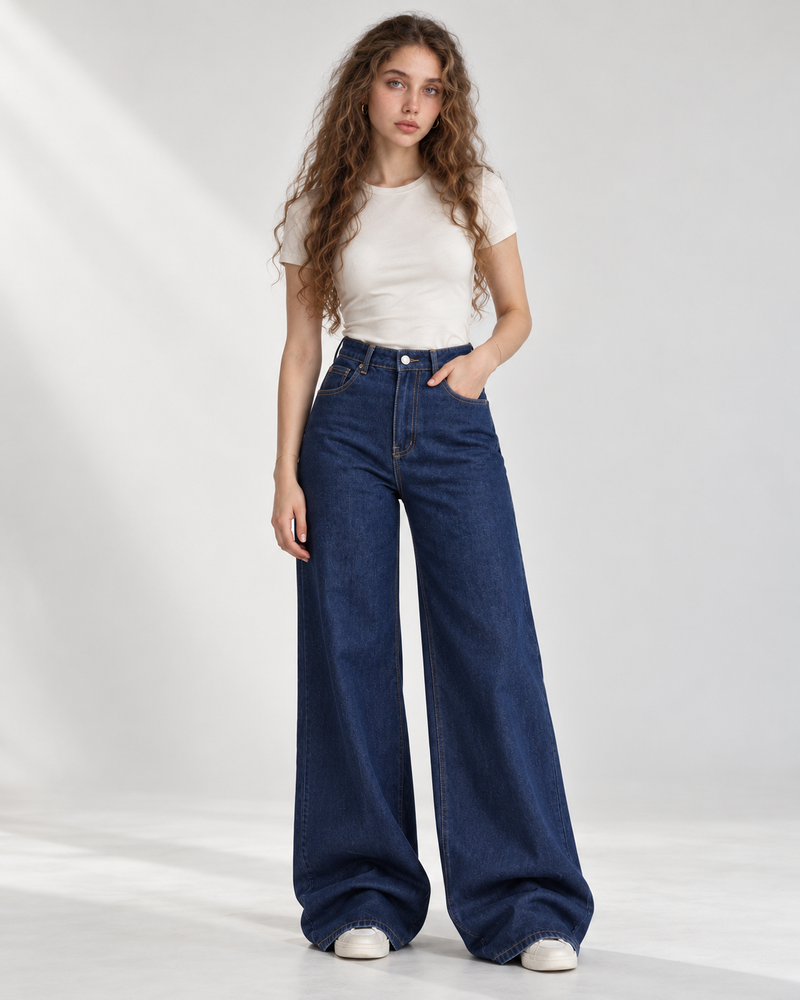 Casual Daily Denim Wide Leg jean - WDE 02